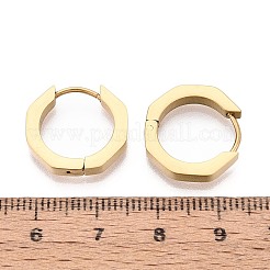 Pendientes de aro de acero inoxidable 304&nbsp;STAS-T074-38G-B