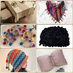 20 m Polyester-Pompon-Ballbänder&nbsp;SRIB-CY0001-25