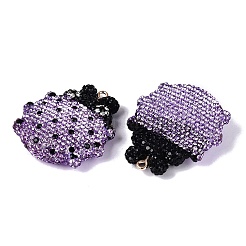 Handgefertigte große Anhänger aus Polymerclay und Strass&nbsp;FIND-Q123-01F