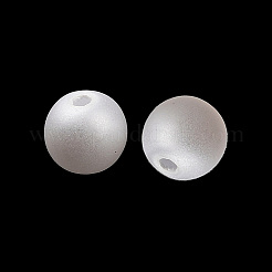 Mattierte Kunststoff-Imitationsperlen&nbsp;KY-F022-4mm-01