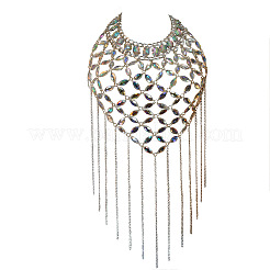 Chaîne de poitrine en alliage acrylique en forme de larme pour fête sur la plage&nbsp;FS-WGBEA58-01
