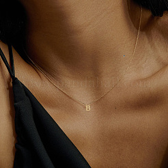 Collane con ciondolo iniziale in ottone per donna&nbsp;FS-WG1D7F7-15
