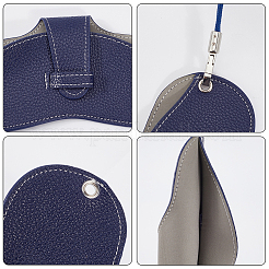 1 sangle de lunettes en cuir PU avec sac&nbsp;AJEW-CN0002-62F