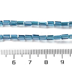 Fili di perle di vetro trasparenti galvanizzate&nbsp;EGLA-H106-01A-PL04