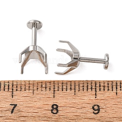 Boucles d'oreilles à griffes en acier inoxydable 304&nbsp;SA-CBA8B85-11E-01