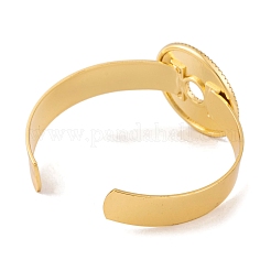 Bracelets en laiton micro pavé de zircone cubique transparente&nbsp;BJEW-S147-13G
