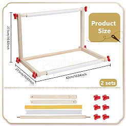 2 Stück Holz-Kreuzstich-Stickrahmen&nbsp;DIY-NB0015-22