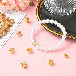 8 Stück 8 Stile Messing Micro Pave Zirkonia European Beads&nbsp;KK-CJ0004-04