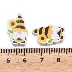 Bedruckte Pappelholzperlen&nbsp;WOOD-Z008-01K