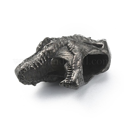 Messingperlen in Form eines Dinosaurierkopfes&nbsp;FIND-WH0143-86B