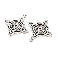 Tibetischer stil Aluminium Anhänger & Charms&nbsp;TIBE-P001-21AS