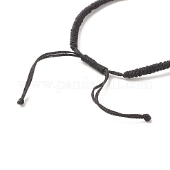 Fabrication de bracelet en cordon de polyester tressé réglable&nbsp;AJEW-JB01109-01