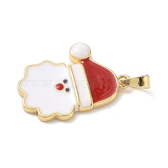 Pendentifs de Noël en laiton émaillé&nbsp;LS-KK-K305-08D-G