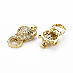Pendentifs en laiton zircon cubique transparent&nbsp;ZIRC-N039-194-NF