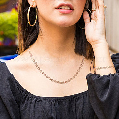 DIY-Sets zum Herstellen von Halsketten und Armbändern aus Messing mit Stern- und Ovalgliederketten&nbsp;DIY-TA0011-17