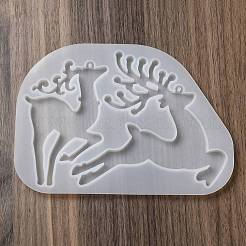 DIY Weihnachts-Rentier-Anhänger-Silhouette-Silikonformen&nbsp;DIY-P075-C01