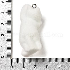 Pendentifs en résine floquée&nbsp;RESI-E059-04B