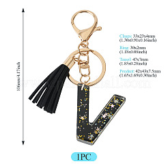 1 porte-clés lettre en résine&nbsp;KEYC-TADJ0001-09V
