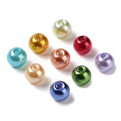 809 Stück runde Glasperlen aus Backfarbe&nbsp;HY-SZ0001-03