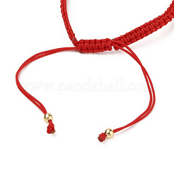 Verstellbare geflochtene Perlenarmbänder aus Nylonfaden&nbsp;BJEW-JB05548-03