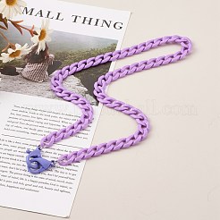 Collane a catena acriliche personalizzate&nbsp;NJEW-JN03515-07