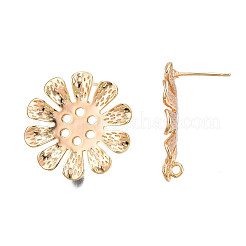 Fornituras de aretes de latón&nbsp;KK-N232-333LG