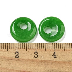 Dijes de disco pi/rosquilla de jade natural de Malasia&nbsp;X-G-G142-02J