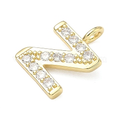 Messing micro pave klare zirkonia anhänger&nbsp;KK-I476-01G-Z