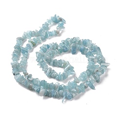 Natürliche Aquamarin Chips Perlen Stränge&nbsp;X-G-D0002-A02