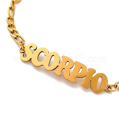 Bracelets à maillons en acier inoxydable constellation 202 pour femmes et hommes&nbsp;AJEW-U006-01L