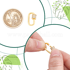 1 breloque mousqueton à vis en argent sterling S925&nbsp;STER-NB0001-23G