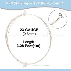 1pc 999 feine Silberdraht&nbsp;STER-BC0001-66B