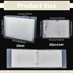 Álbum de fotos rectangular de plástico PP A6 para álbum de recortes&nbsp;AJEW-WH0481-738