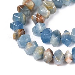 Natürliche blaue Calcit Perlen Stränge&nbsp;G-N327-05-29
