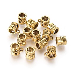 Staffe per tubi in lega in stile tibetano&nbsp;LS-TIBE-30047-AG-RS