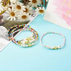 Perle di vetro si estendono braccialetti&nbsp;BJEW-JB06414