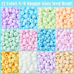 60 g 12 Farben 8/0 undurchsichtige Glasperlen&nbsp;SEED-FS0001-28