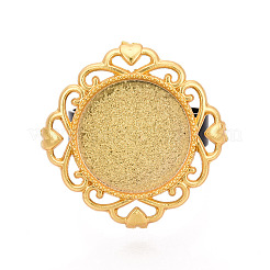 Base de anillo de copa con bisel de hierro y aleación de rombo ajustable con bandeja giratoria&nbsp;MAK-T012-02G