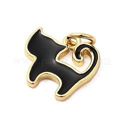 Messing Emaille Anhänger / charms&nbsp;KK-A268-18G-02