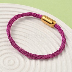 Armbänder aus Edelstahl 304 mit Polyester-Metallkordel für Damen&nbsp;BJEW-Z145-01G-29