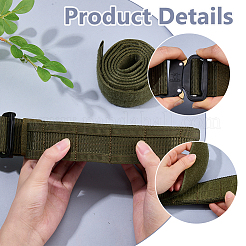 Cinturillas de nailon ajustables con hebillas de aleación negra para exteriores.&nbsp;AJEW-WH0643-212A-02