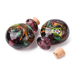 Handmade lampwork Parfümflasche Anhänger&nbsp;LAMP-H072-01B