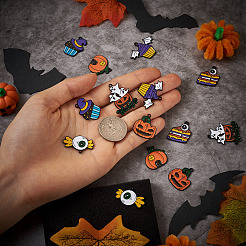 21 Stück 7 Stil Halloween Legierung Emaille Anhänger&nbsp;ENAM-BT0001-16