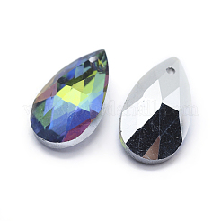 Facettierten Glas-Anhänger&nbsp;GLAA-F069-S