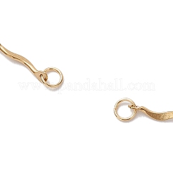 2 pz 2 colori 304 bracciale in acciaio inossidabile&nbsp;AJEW-JB01287