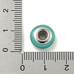 304 Edelstahl Emaille Europäische Perlen&nbsp;STAS-U005-01C-P