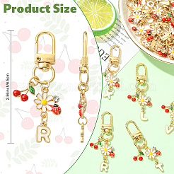 Decorazioni pendenti in lega smaltata 26 pz&nbsp;HJEW-YW00176