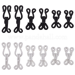 60sets 6 arten messing tuch handgemachte chinesische frosch knoten taste sets&nbsp;DIY-GF0012-42