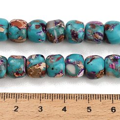 Hebras de cuentas de jaspe imperial sintéticas teñidas&nbsp;GG-CBAA20A-03D