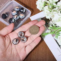 10 Paar blinkende Bastelaugen aus Eisen und Kunststoff&nbsp;DIY-GL0005-20B